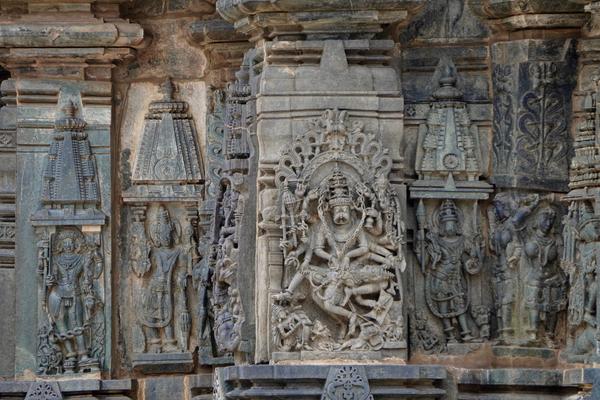 Temple wall carvings