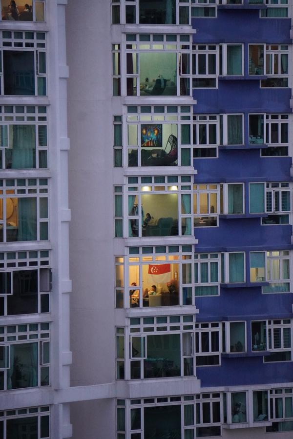 HDB at dusk